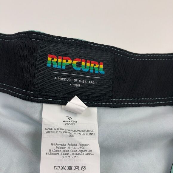 Rip Curl NEW 38 (Fit 38W) Surf Swim Board Trunk Multicolor Abstract 8.5" Shorts - Picture 5 of 6
